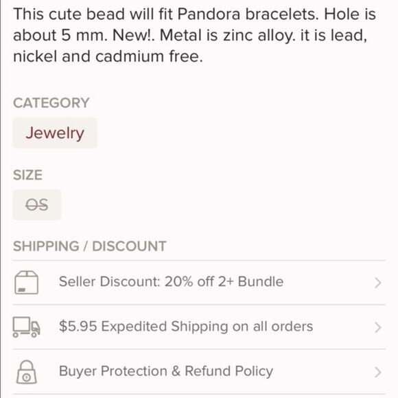 🦄5 for $35🦄 Heart Bead - Picture 2 of 2